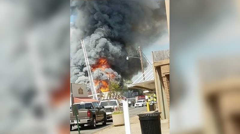 Report: Firefighters battling large fire in Mamou