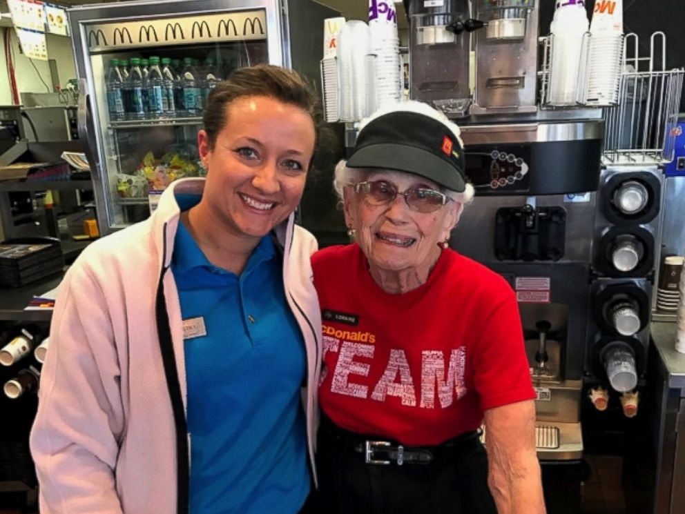 94-year-old woman celebrates 44 years working at McDonald's