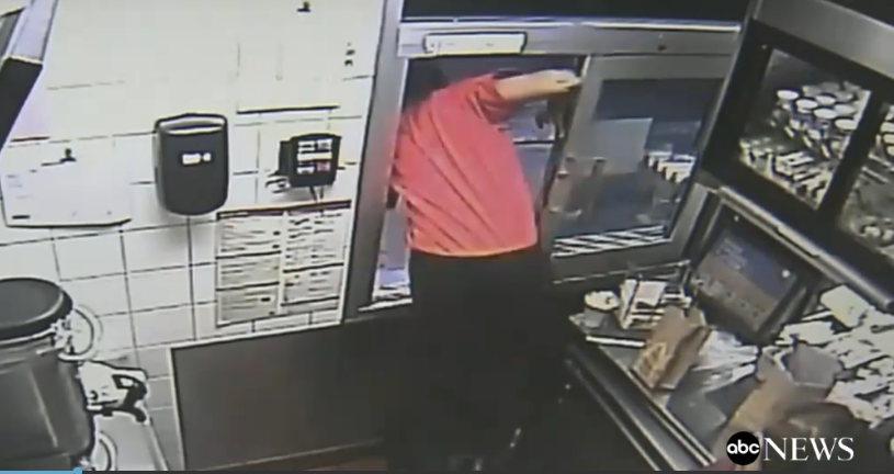 McDonald's worker jumps through drive-thru window, rescues officer