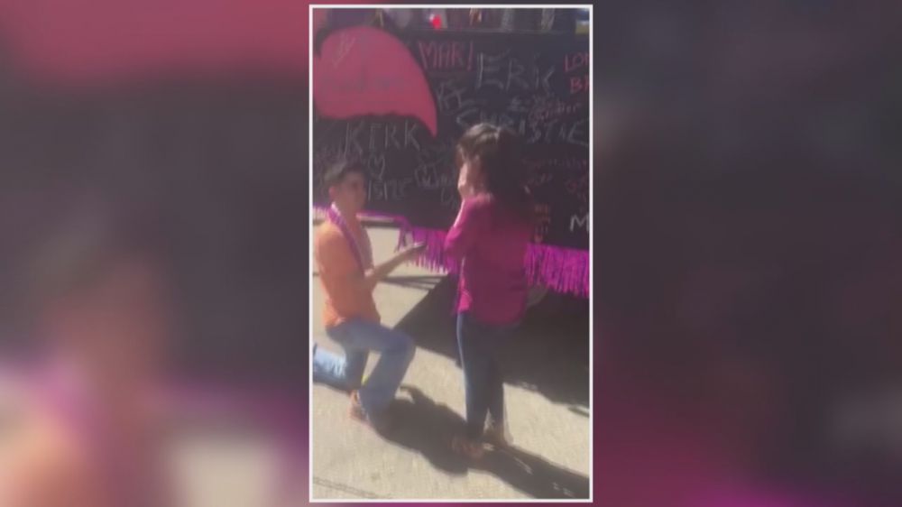 Couple engaged at Spanish Town parade relives magical moment