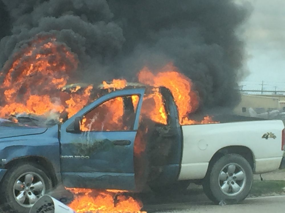 Vehicle fire reported on Plank Road near Baton Rouge airport