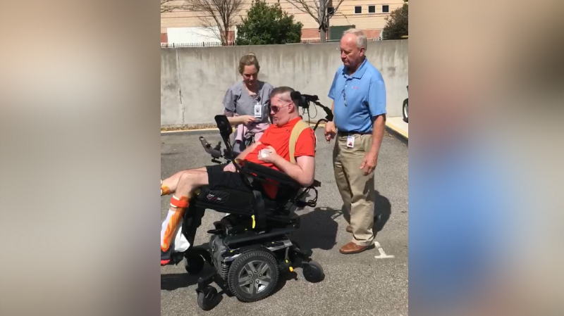 New video shows Deputy Nick Tullier operating a wheelchair