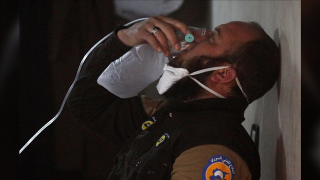 President Trump decries chemical attack in Syria