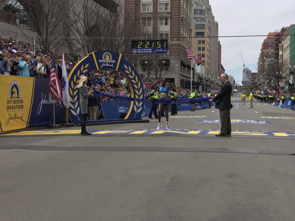 Kenya's Kiplagat wins her Boston Marathon debut