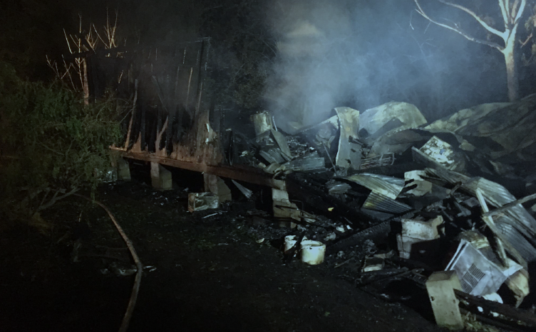 96-year-old woman killed in Deville fire