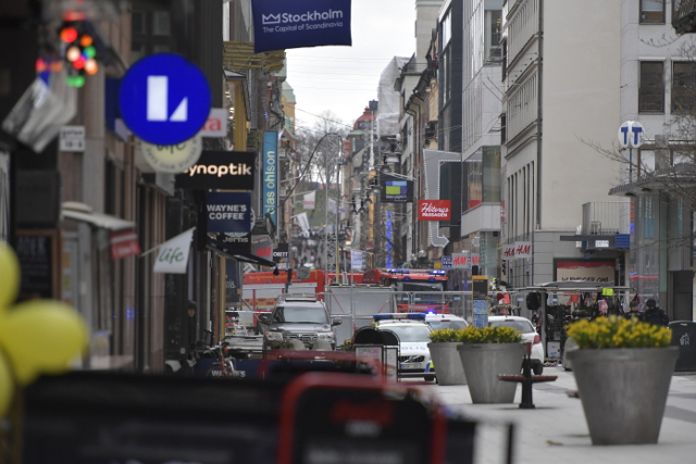 Truck crashes into Swedish store; 2 dead reported