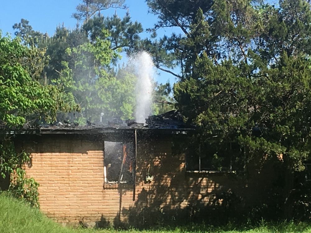 Afternoon house fire on Abraham Drive