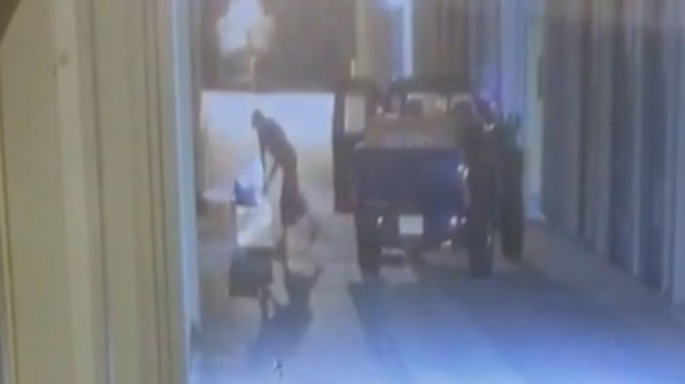 Storage locker thief caught on camera