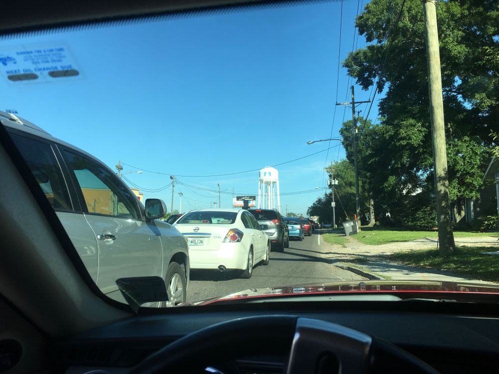 5 miles of traffic on Perkins Road due to power outage