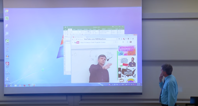 WATCH: Professor pulls mind-bending April Fools' prank on class