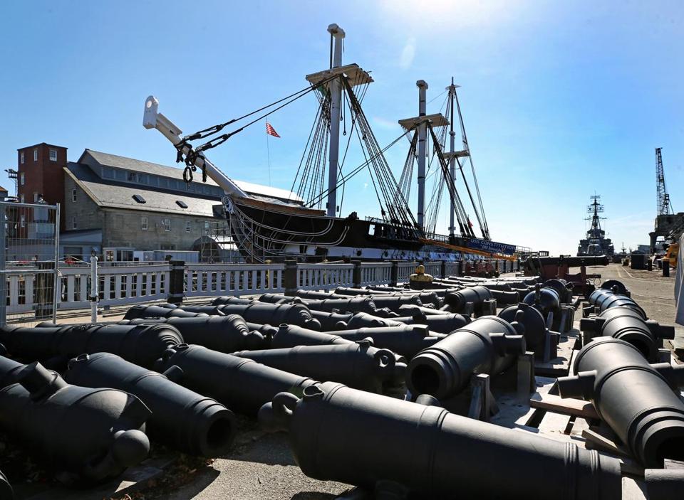 Navy showcasing repairs to historic warship 'Old Ironsides'