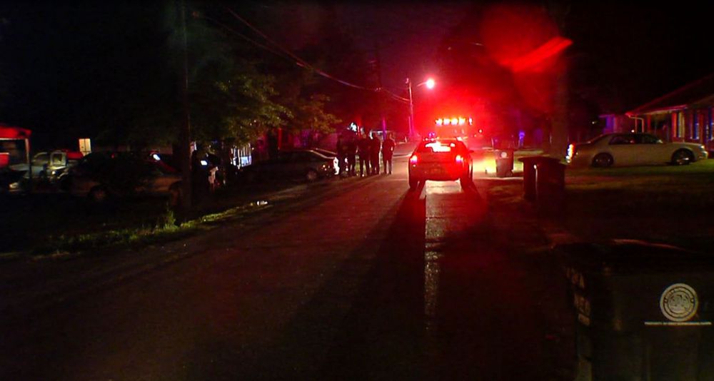 Two females grazed by gunfire debris on Sycamore Street