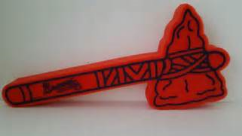 Boxes of foam tomahawks drop and Atlanta traffic gets a chop