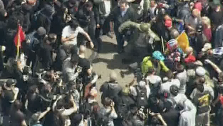 At least four arrested in California pro and anti-Trump rallies