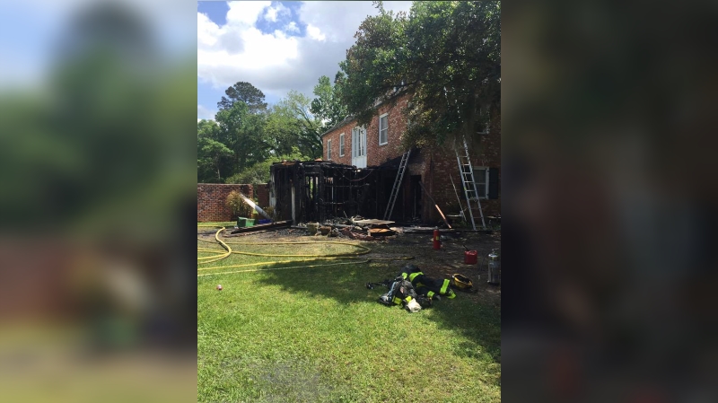 Firefighters battle accidental fire in West Feliciana on Easter