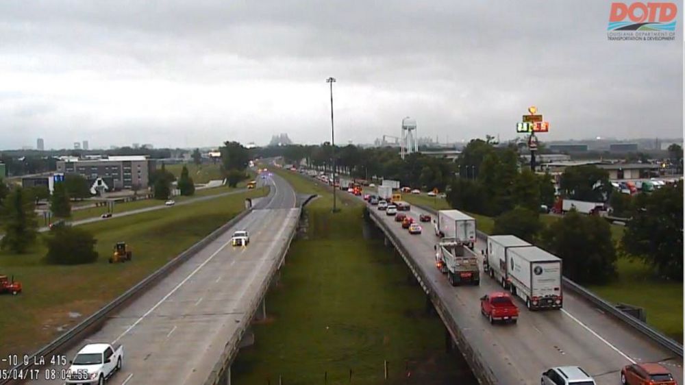 Expect heavier delays on I-10 in the Baton Rouge area