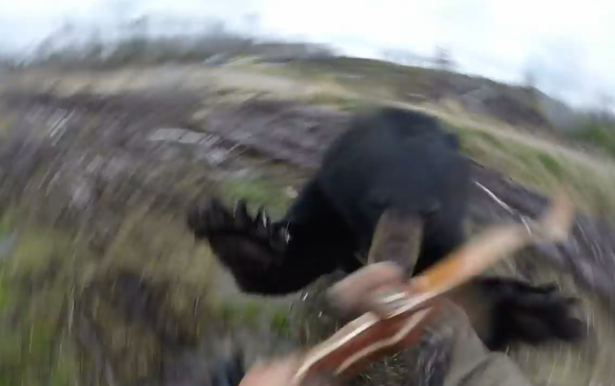 VIDEO: Canadian hunter survives bear attack