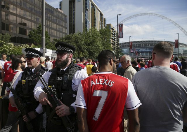 Armed police guarding FA Cup final after Manchester bomb