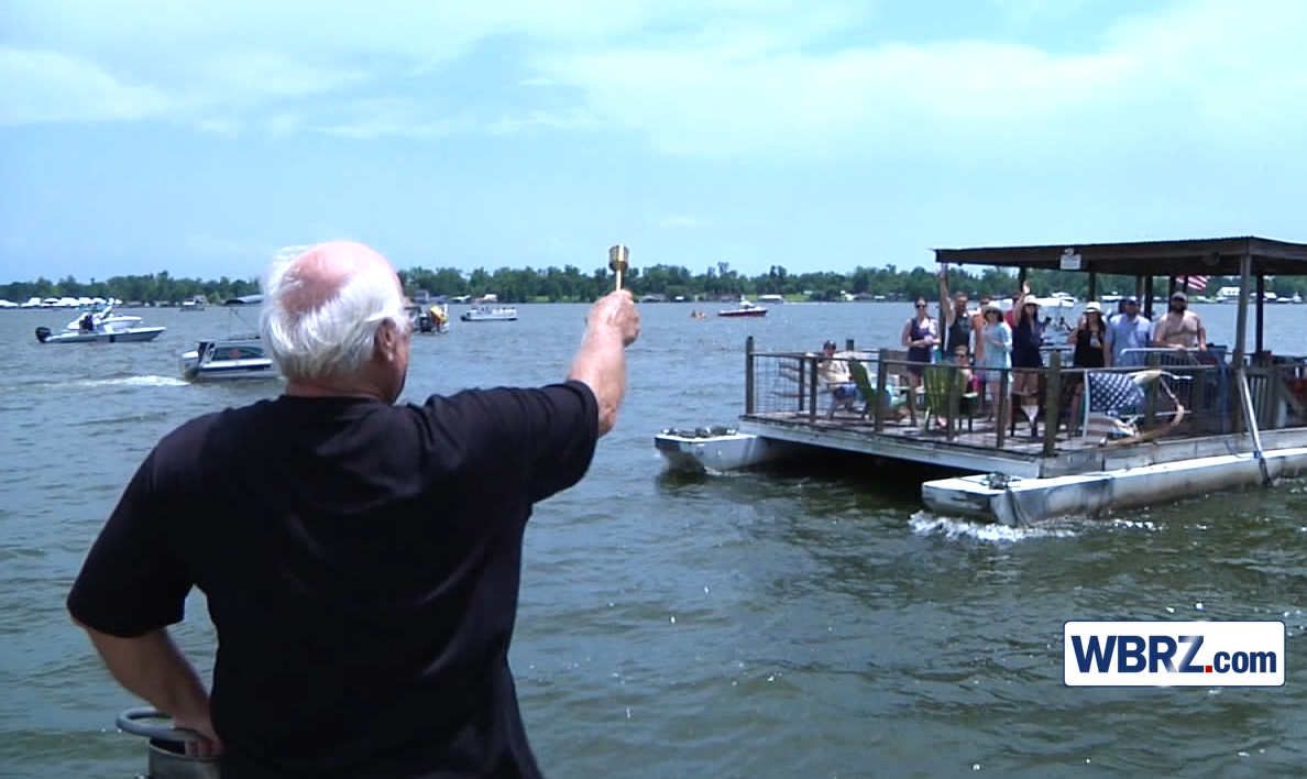 New Roads community commemorates Memorial Day with a 'blessing of the boats'