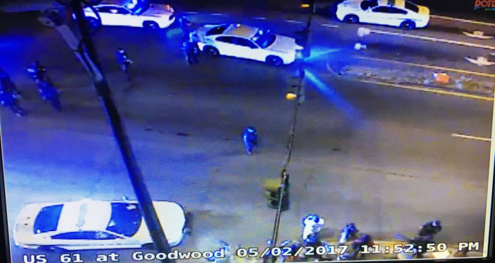 Three protesters detained near BRPD headquarters early Wednesday