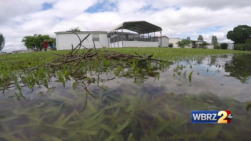 Denham Springs neighborhood says water has 'nowhere to go'
