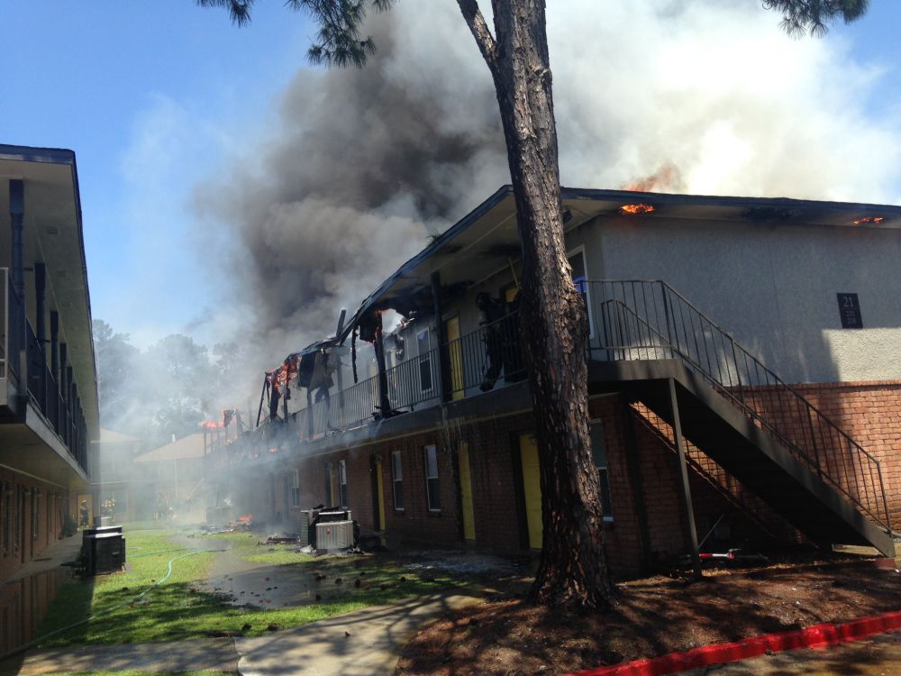 Eight units destroyed in fire at Highland Rd. apartment complex