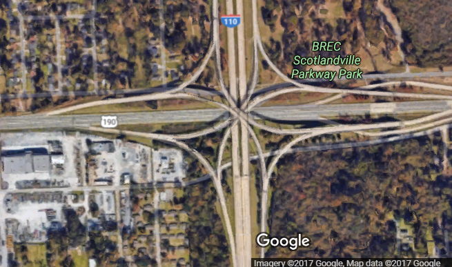 Lanes reopen on I-110 South at Airline Highway after accident