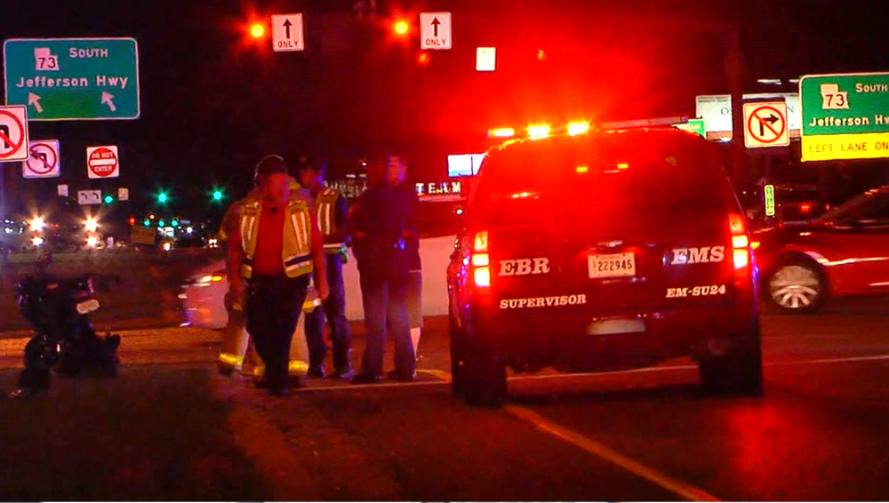 Photos show rescue on I-10 after vehicle overturns