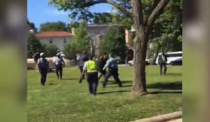 9 hurt, 2 arrested in altercation with Turkish guards in DC