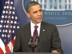 Obama says Trump should push Russia on nukes