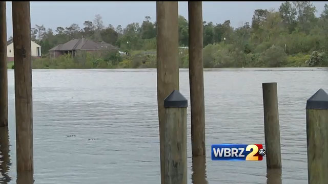 Livingston officials: property is sinking into Amite River
