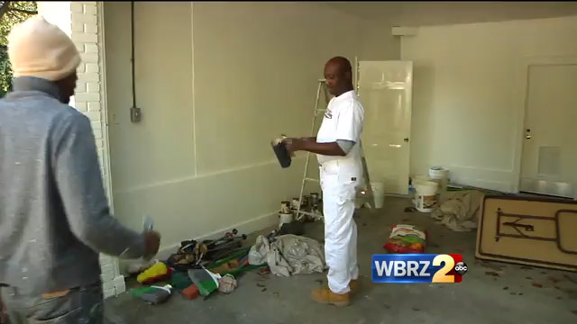 One man with a clear sign gets job opportunities