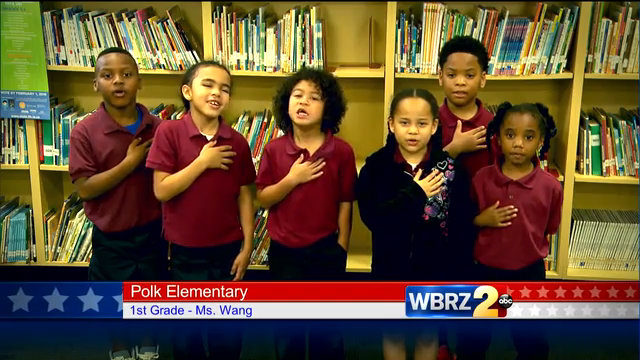 The Pledge of Allegiance: Polk Elementary School