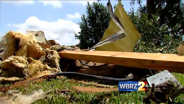 Clean up begins in Assumption after severe storms