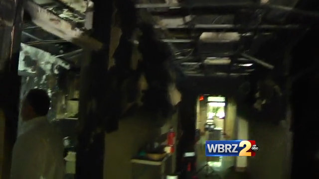 EXCLUSIVE VIDEO: inside look of LSU fire
