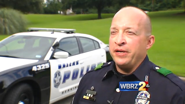 Dallas Police officer returns home to Baton Rouge for officers' funerals