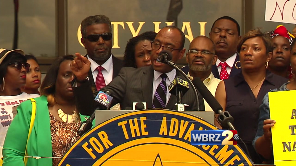 NAACP holds rally for Alton Sterling