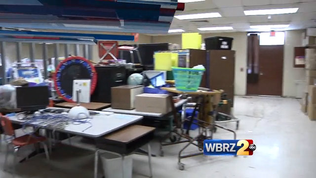 Twin Oaks Elementary works to repair damage from flood