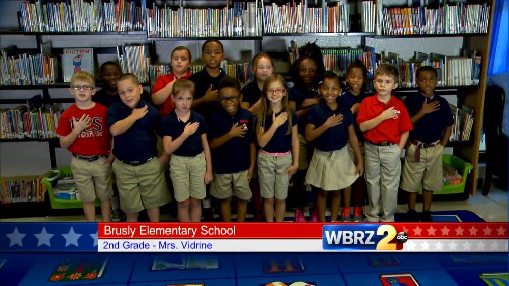 The Pledge of Allegiance: Brusly Elementary School