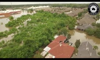 Drone captures flooding off of I-12 at Millerville
