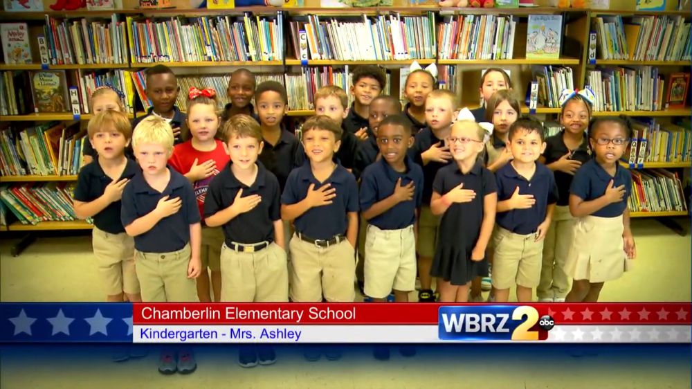 The Pledge of Allegiance: Chamberlin Elementary School