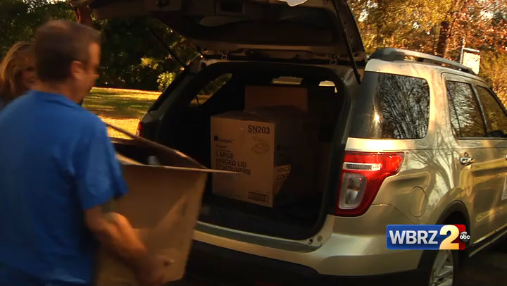 Central Feeding Central hands out hot meals to flood victims