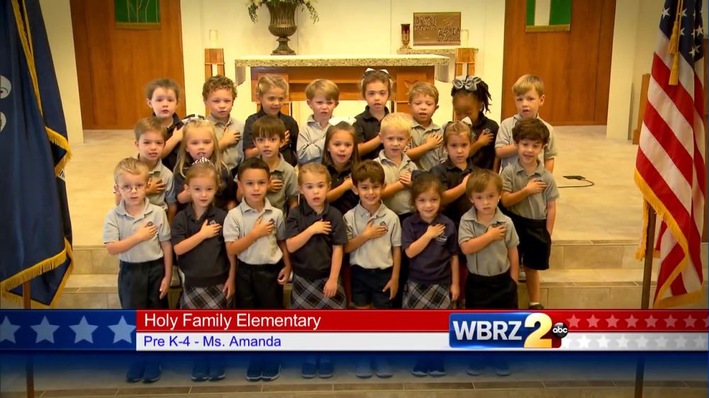 The Pledge of Allegiance: Holy Family Catholic School