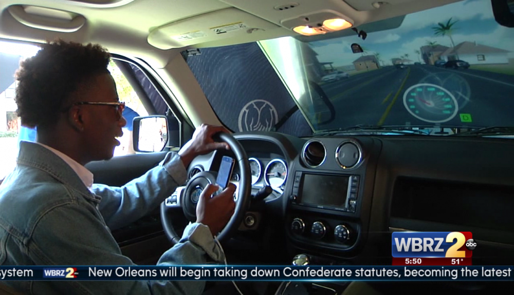 Simulator makes students think twice about texting and driving