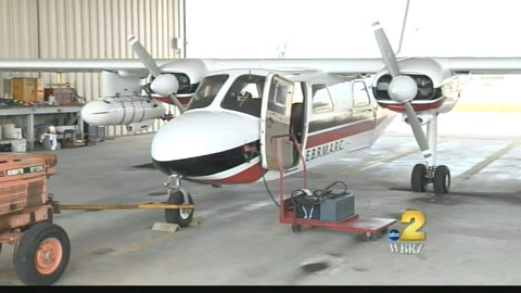 Still being a problem, two areas sprayed for mosquitoes by plane tonight