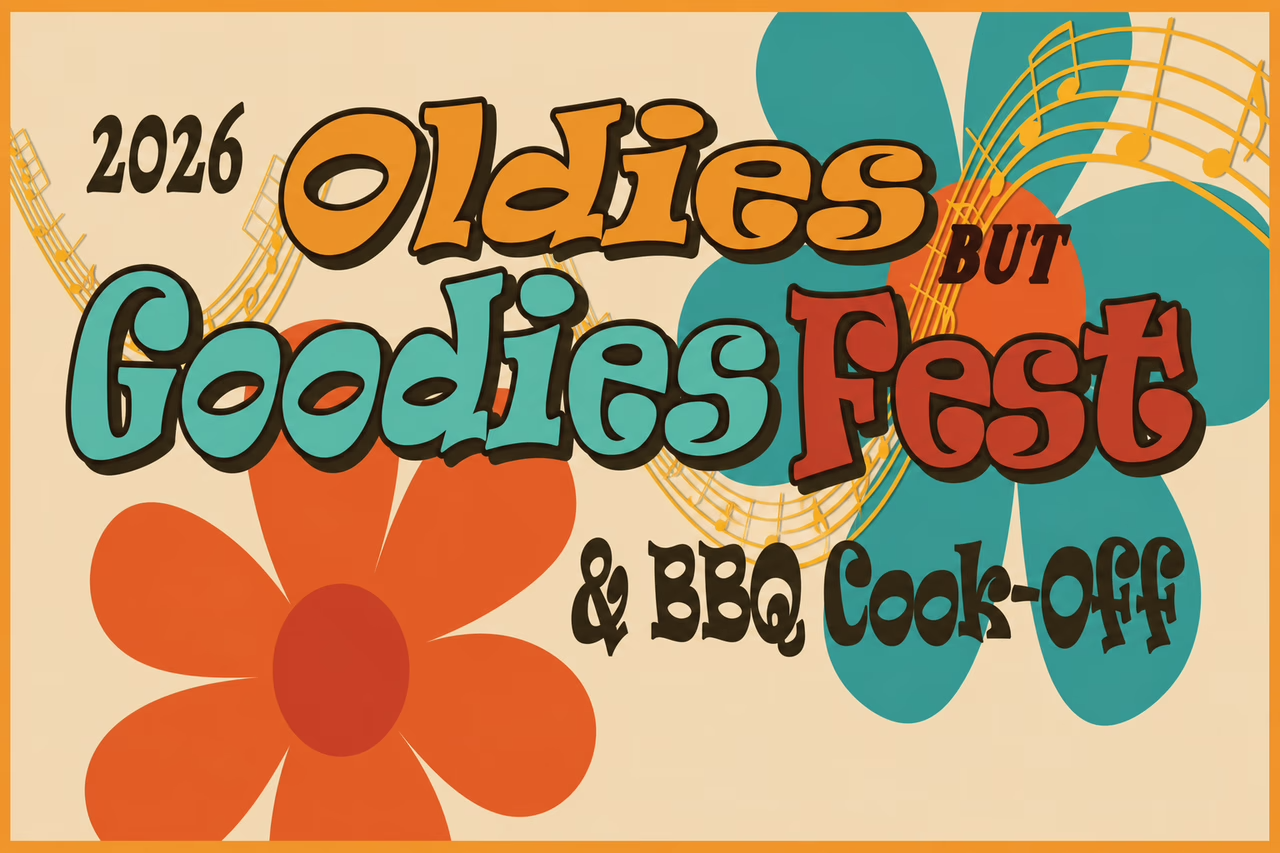 2026 Oldies But Goodies Fest and BBQ Cook-Off flyer